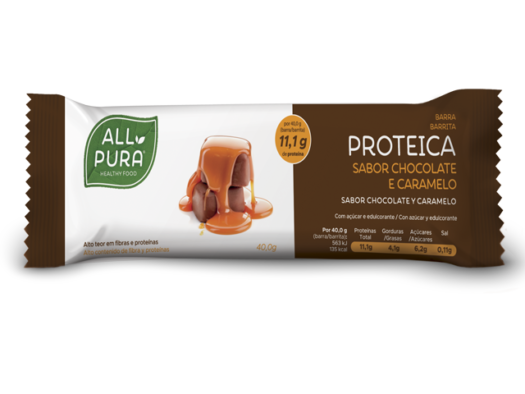 ALLPURA Barra Proteica Chocolate Caramelo 40g