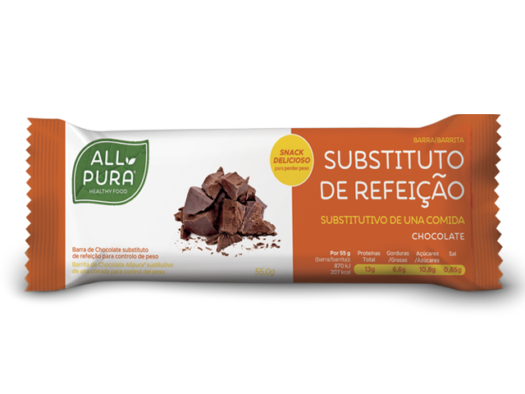 ALLPURA Barra Substitua de Refeição Chocolate 55g